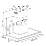 קולט אדים עם ארובה LY VENT לי ונט LVF-518/90